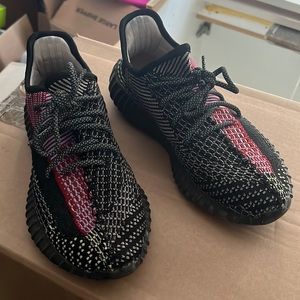 Yeezys size 6 will fit a women 7.5